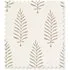 Ferns Block Printed Cotton Swatch - Grey by Pooky, image 3