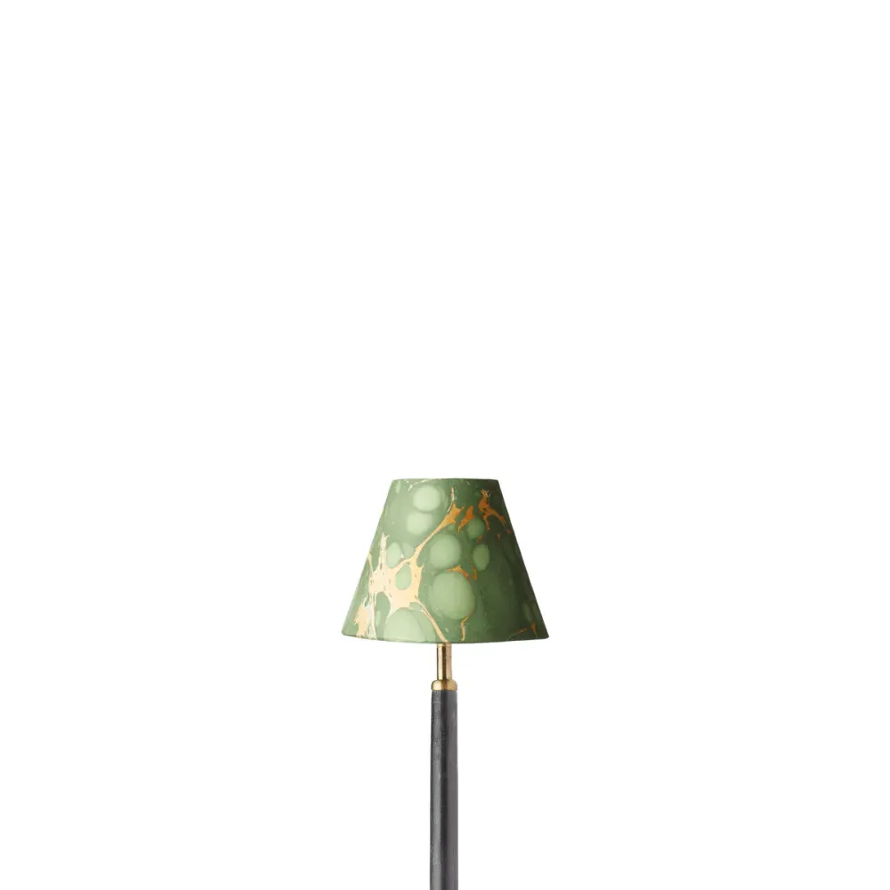 Foglia 16cm Empire Lamp Shade - Yellow Green, Marble Paper product