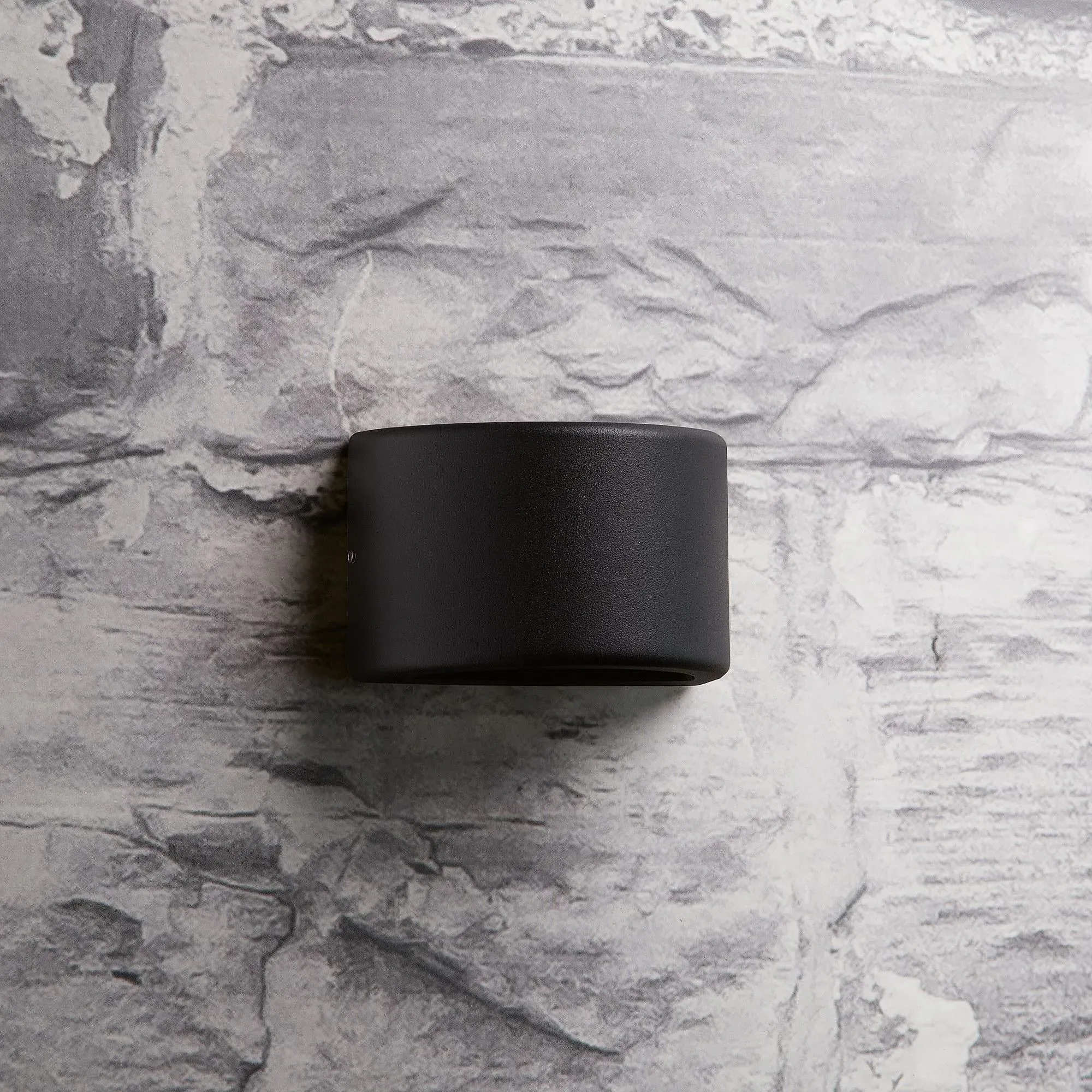 Fowey IP65 Curved Down Light - Black, Aluminium product
