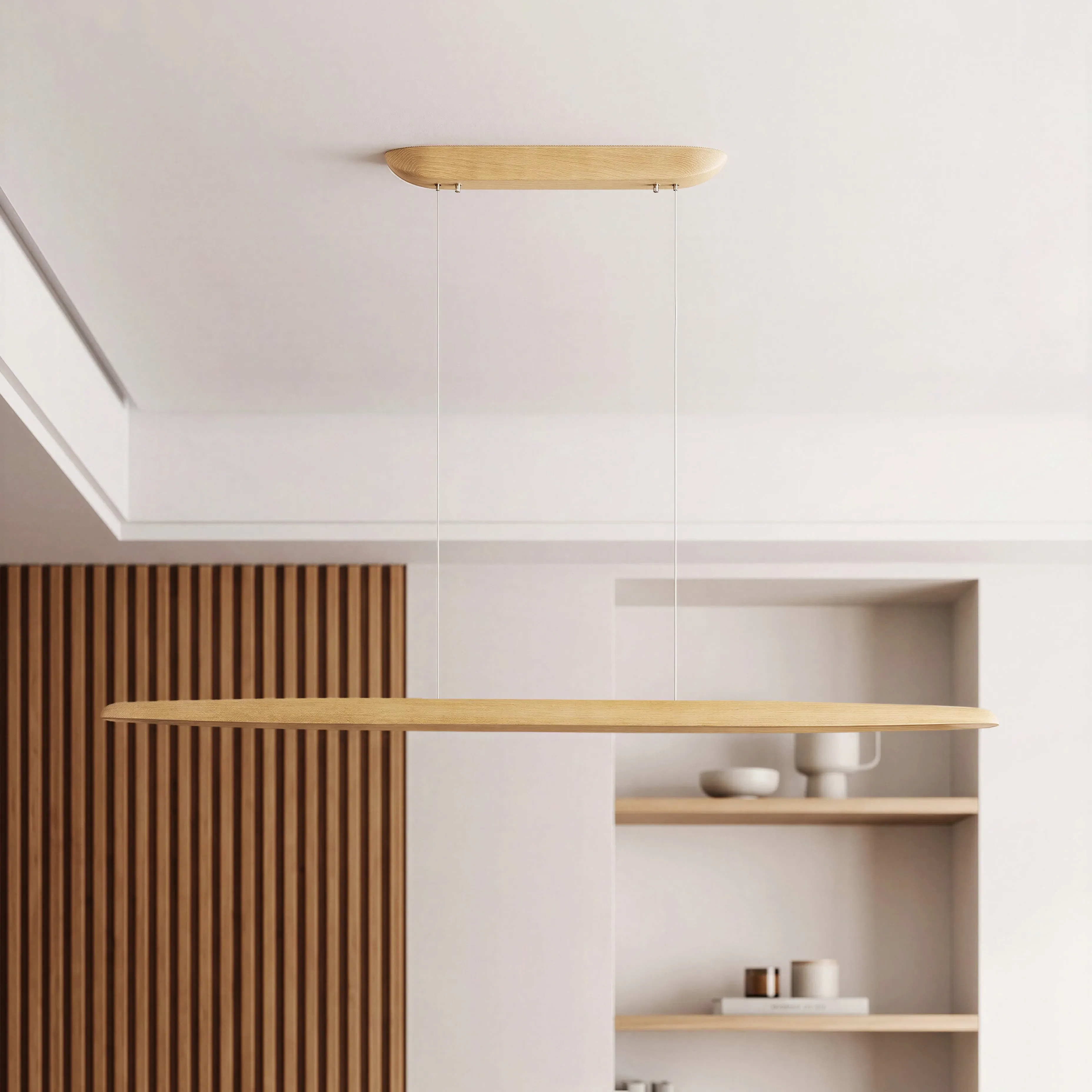 Glade Regular Pendant Light - Natural Wood by Pooky