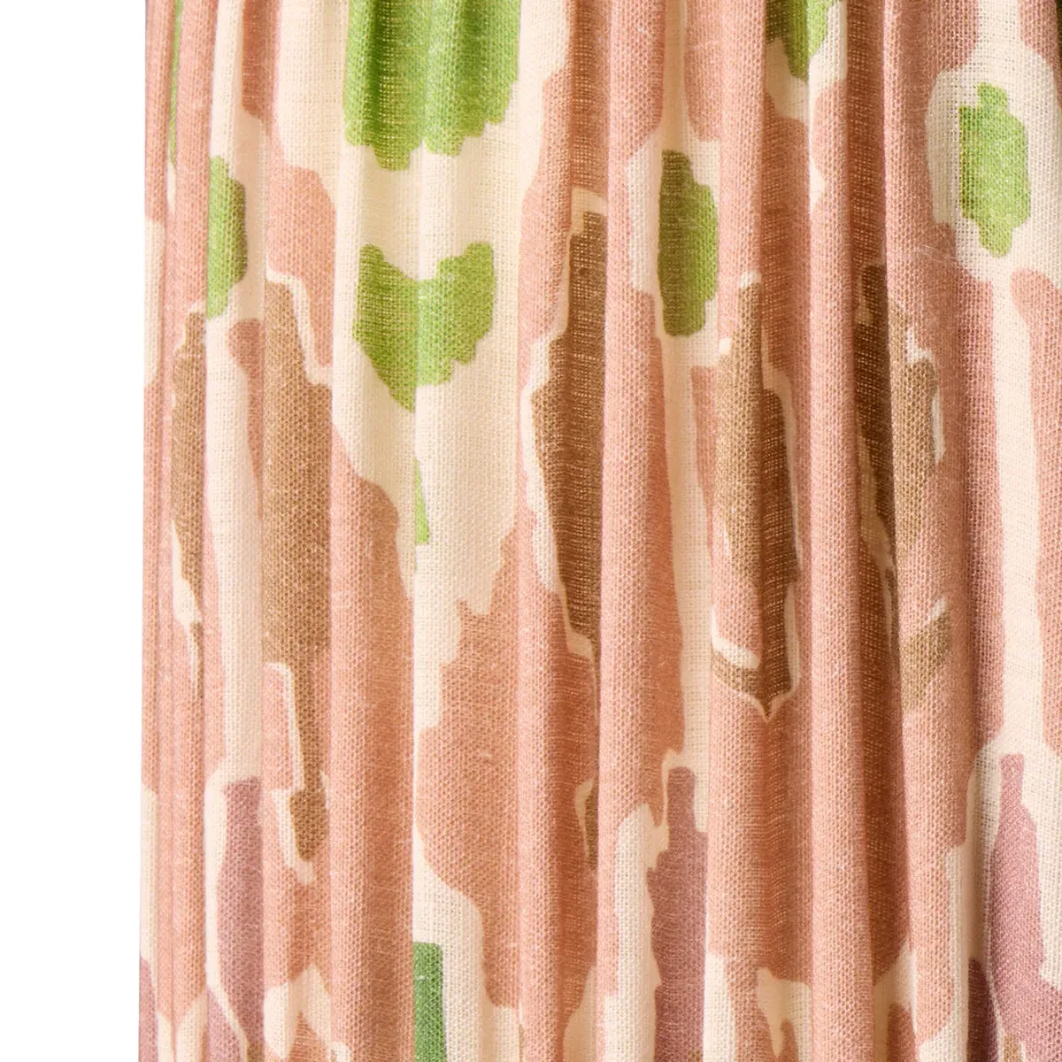 GP & J Baker Bokhara 6in Tapered Drum Shade - Pink, Gathered Linen product