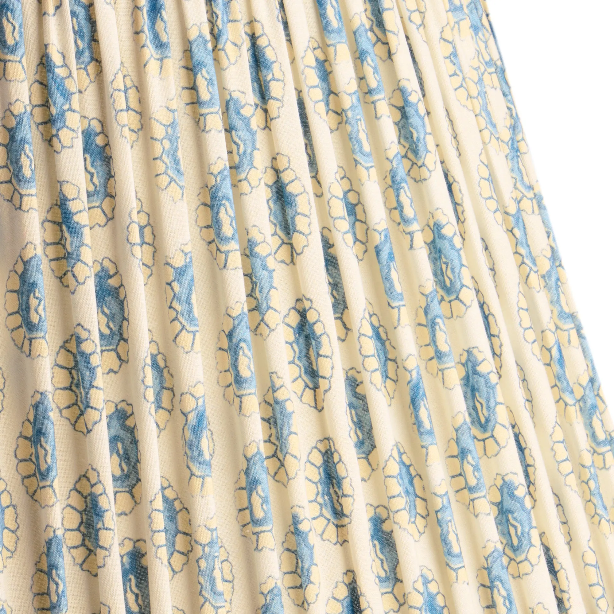 GP & J Baker Dotty 30cm Straight Empire Lamp Shade - Blue, White, Cotton product
