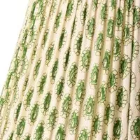 GP & J Baker Dotty 6" Empire Lamp Shade - Green, White alternate view