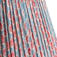 GP & J Baker Dotty 6" Empire Shade for Cordless Lamps - Blue & Red, Cotton alternate view