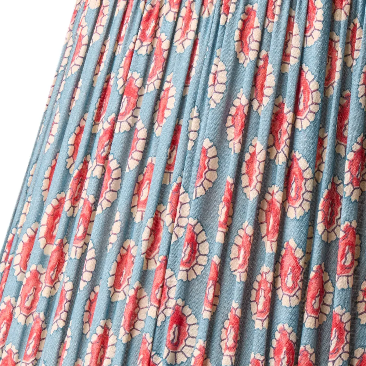 GP & J Baker Dotty 6" Empire Shade for Cordless Lamps - Blue & Red, Cotton product