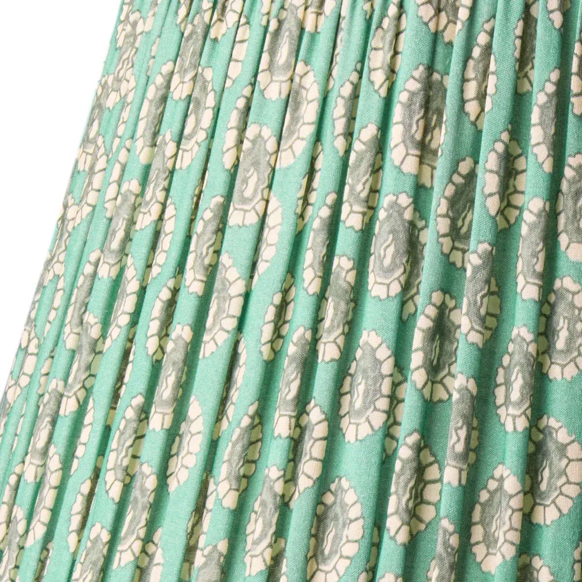 GP & J Baker Dotty 6 Inch Empire Clip-On Shade - Aqua, Cotton product