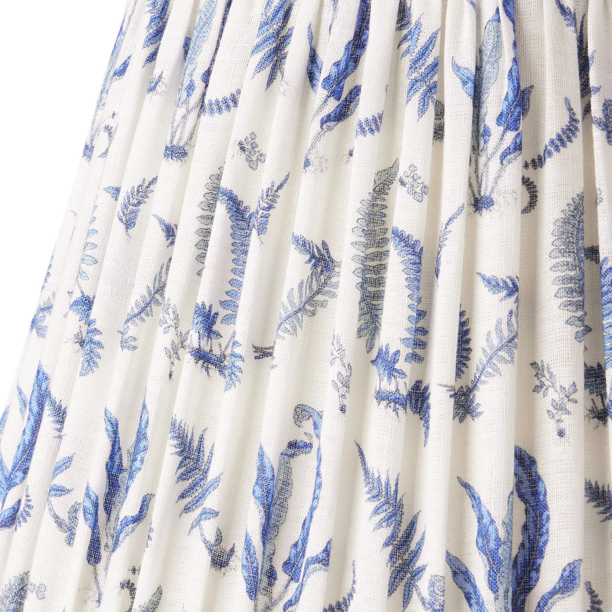 GP & J Baker Jubilee Ferns 40cm Empire Lamp Shade - Blue, Linen product