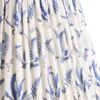 GP & J Baker Jubilee Ferns 6" Empire Cordless Lamp Shade - White, Blue, Linen alternate view
