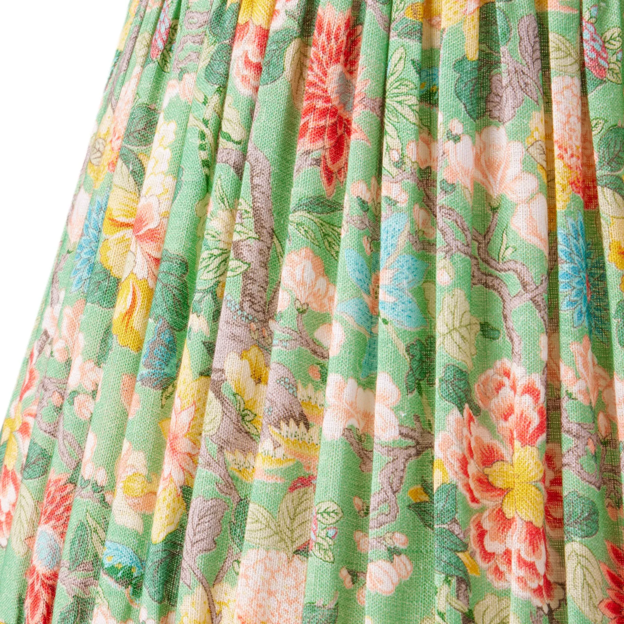 GP & J Baker Little Magnolia 45cm Empire Lamp Shade - Emerald, Linen product