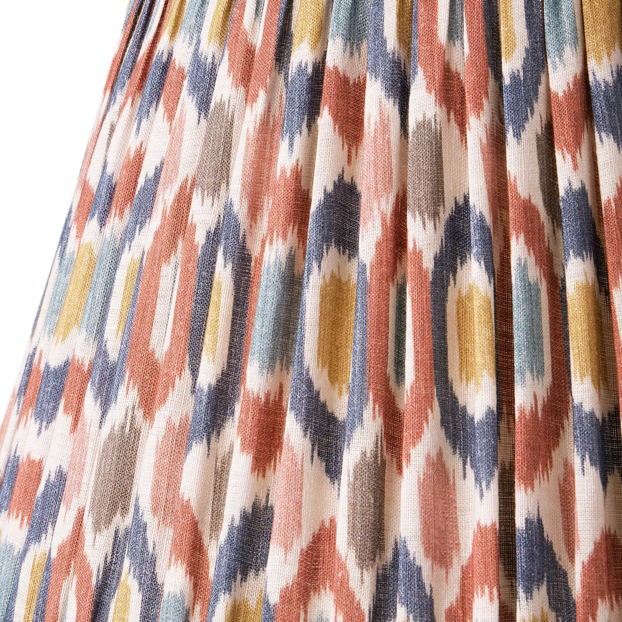 GP & J Baker Small Ikat Spot 16cm Empire Lamp Shade - Multi-Coloured, Linen product