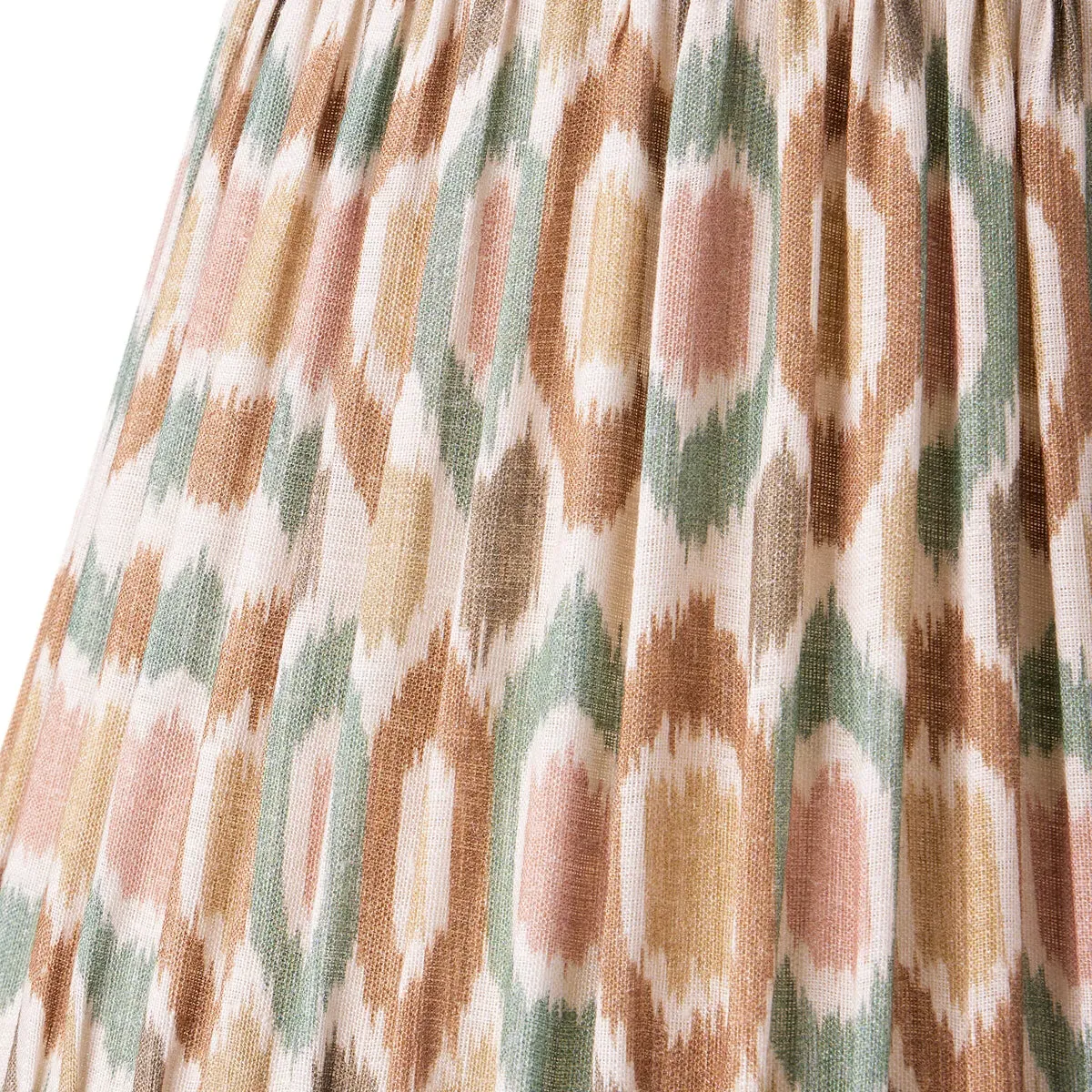 GP & J Baker Small Ikat Spot 6" Empire Cordless Shade - Teal, Linen product