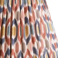GP & J Baker Small Ikat Spot 8" Empire Shade for Cordless Lamps - Blue, Red, Linen alternate view
