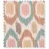 GP & J Baker Small Ikat Spot Linen Swatch - Teal, Brown by Pooky, image 3