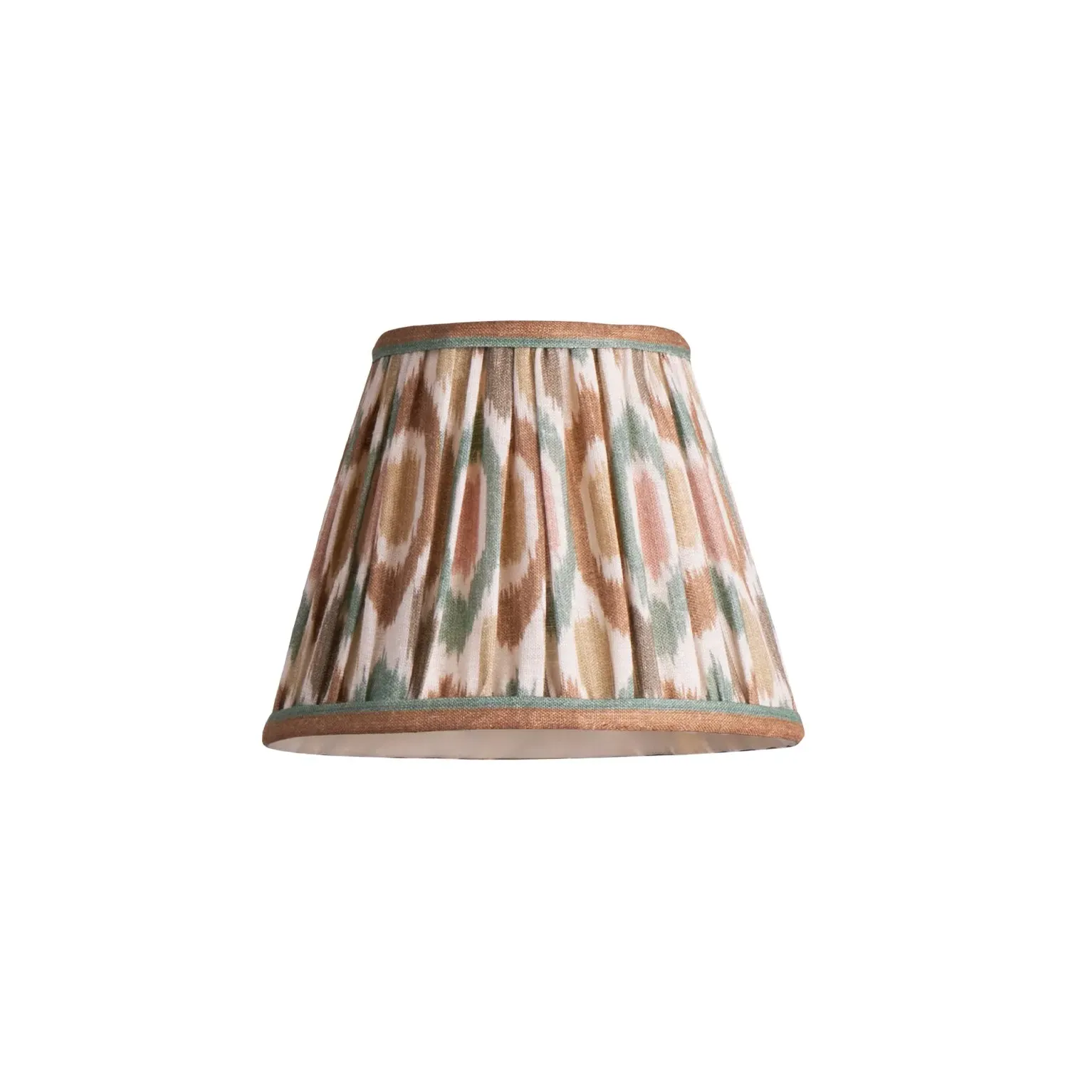 GP & J Baker Small Ikat Spot Pendant Shade - Teal, Linen product