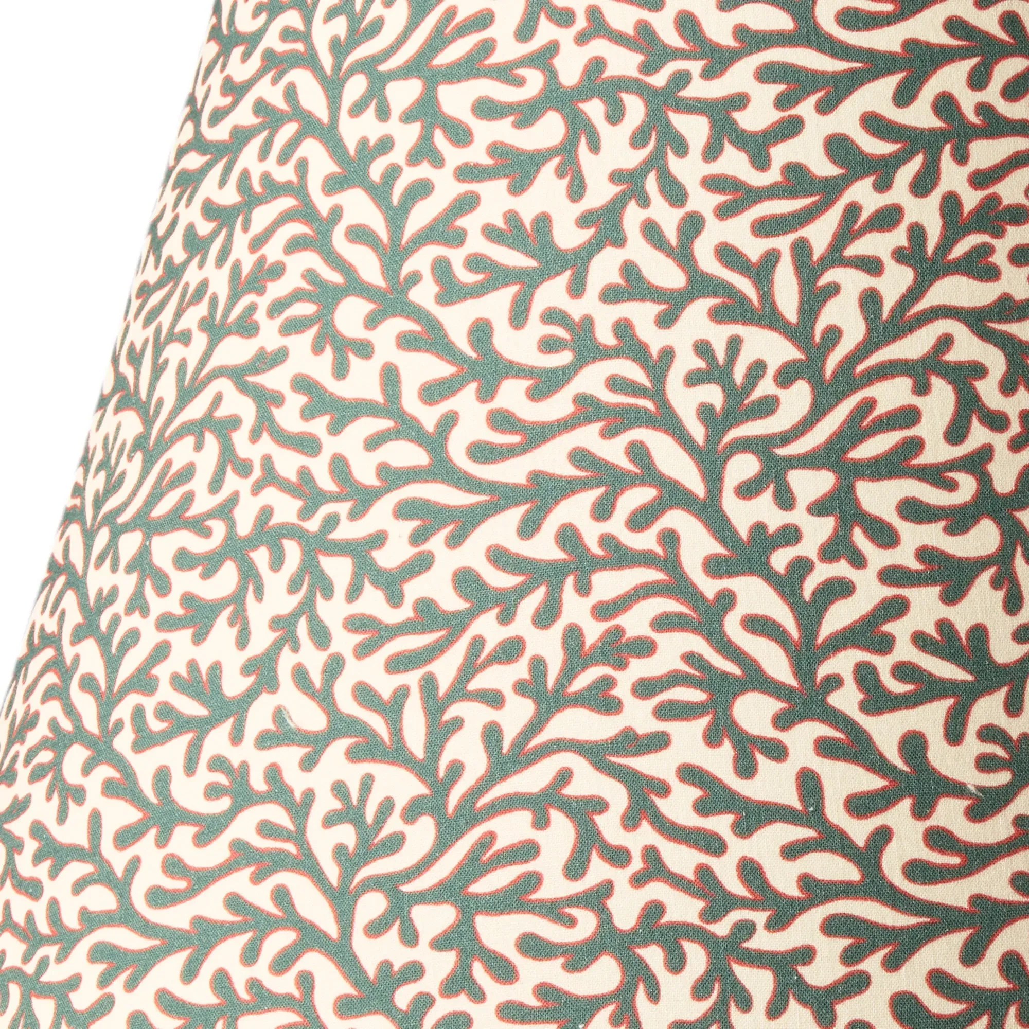 GP & J Baker Tuffley 16cm Empire Lamp Shade - Aqua Red, Cotton product