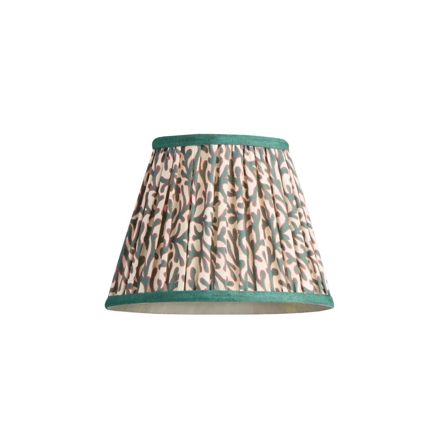 GP & J Baker Tuffley 18cm Pendant Lamp Shade - Aqua, Gathered Cotton product