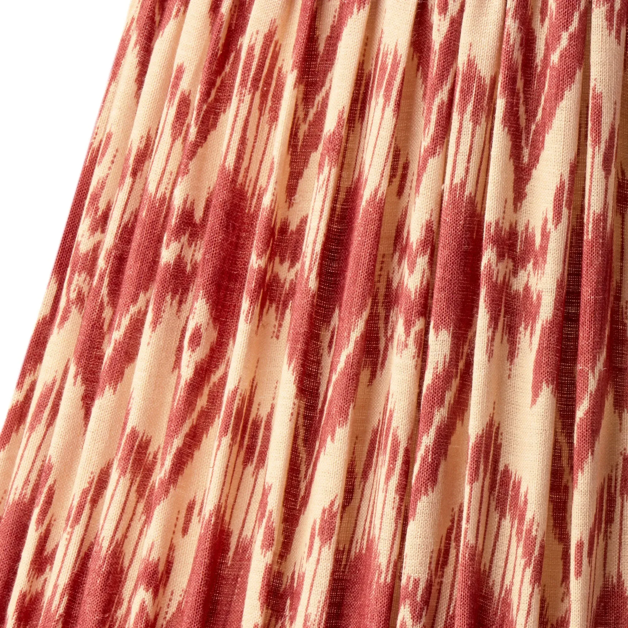 GP & J Baker Zaraband 20cm Empire Lamp Shade - Red, Gathered Linen product