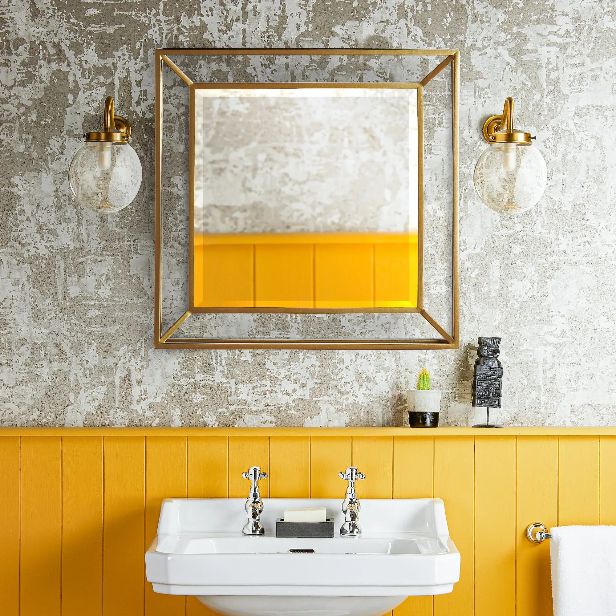 Grenada Bevelled Wall Mirror - Metallic, Stainless Steel product