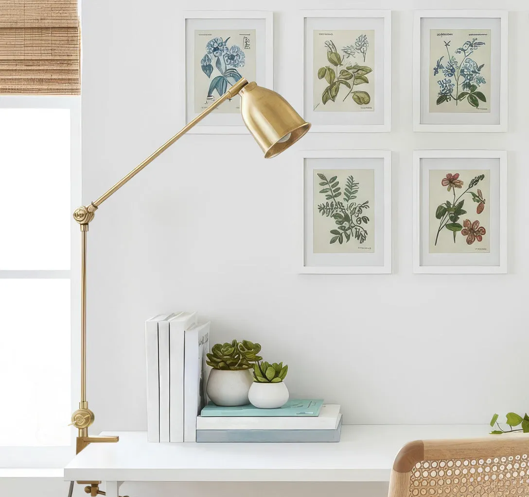 Gripster Articulated Desk Light - Antique Brass product