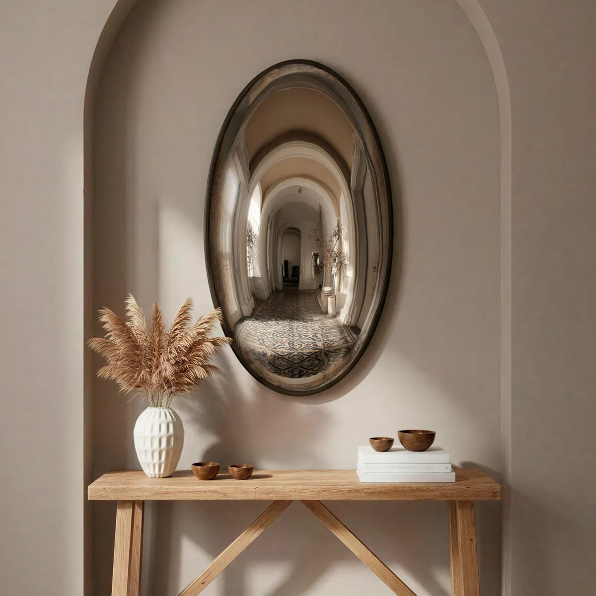 Grouper Oval Convex Mirror - Bronze product
