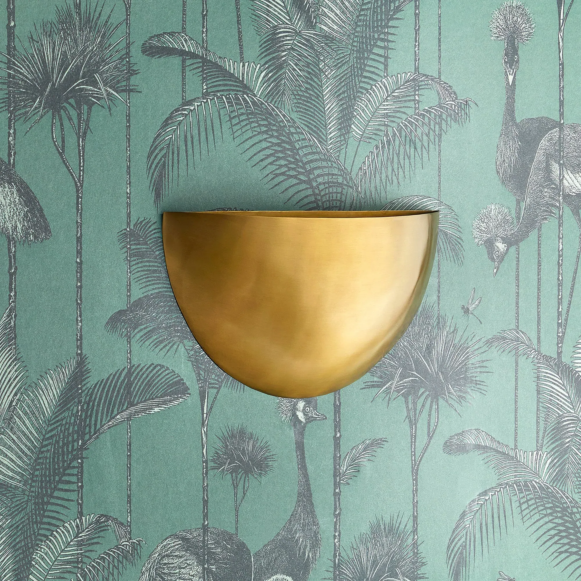 Half Moon Wall Light - Antique Brass product