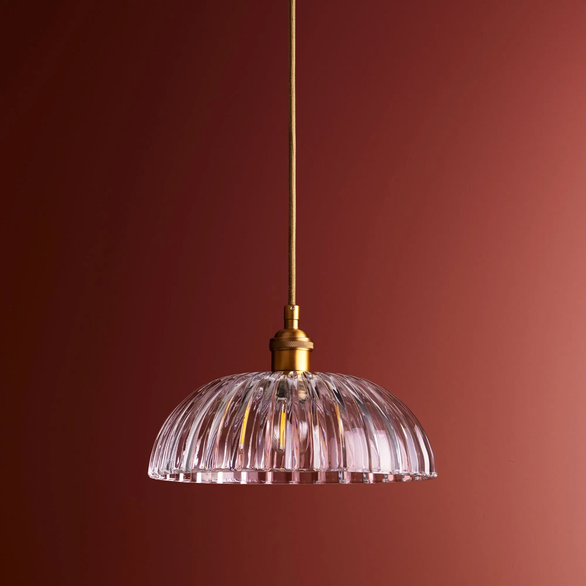 Hartley Inverted Bowl Pendant Light - Clear, Glass product