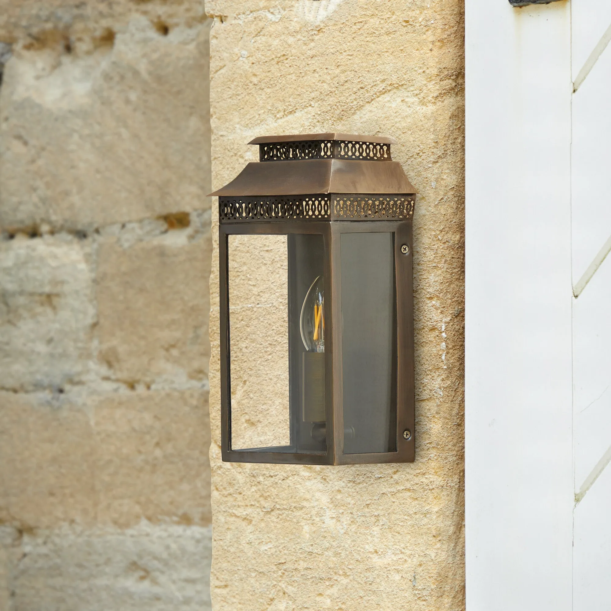 Hastings IP44 Exterior Wall Light - Antique Bronze by Pooky