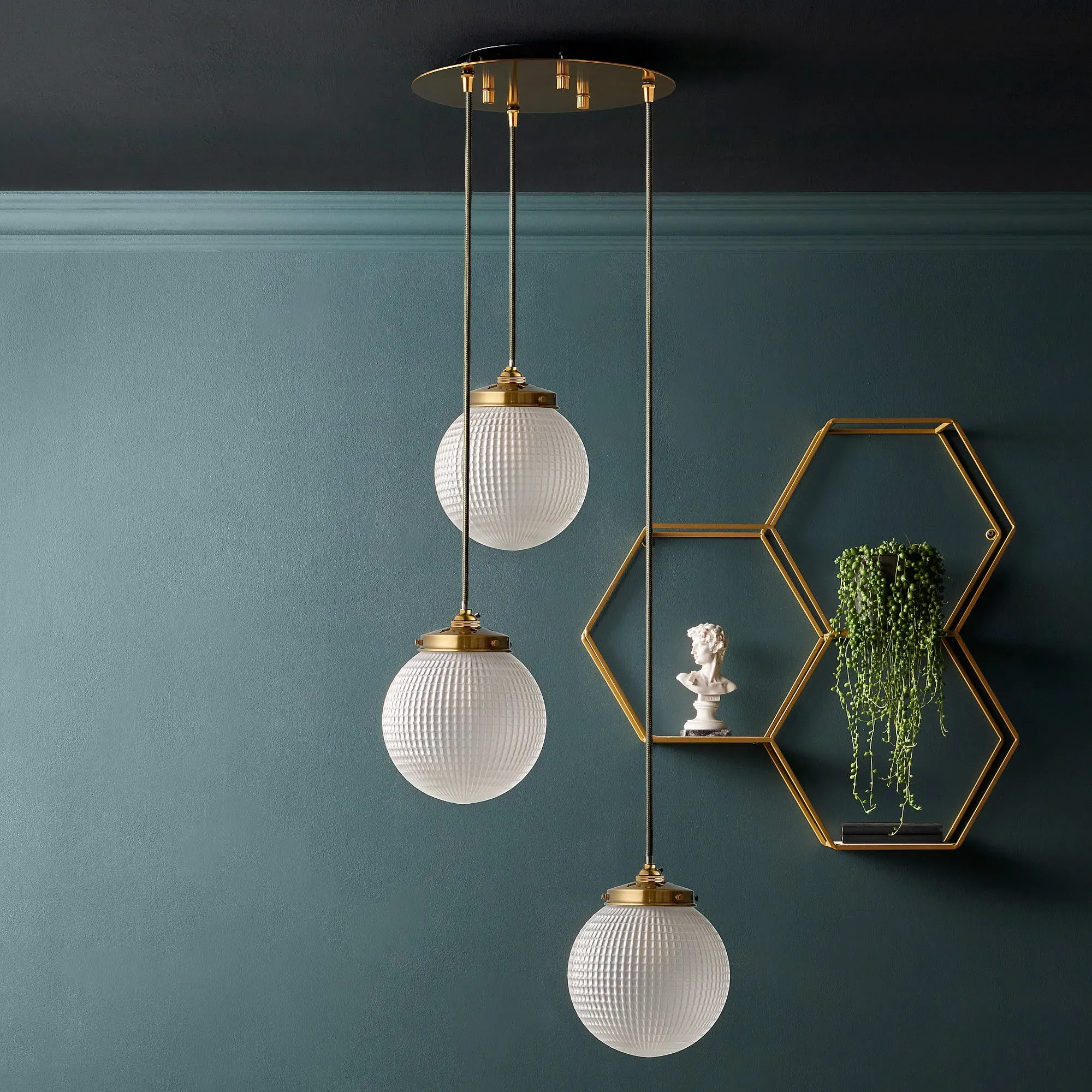 Heath Circular Ceiling Fitting - Antique Brass product