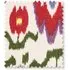 Heraldic Ikat Linen Swatch - Red by Pooky, image 3