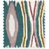 Heraldic Ikat Linen Swatch - Teal by Pooky, image 3