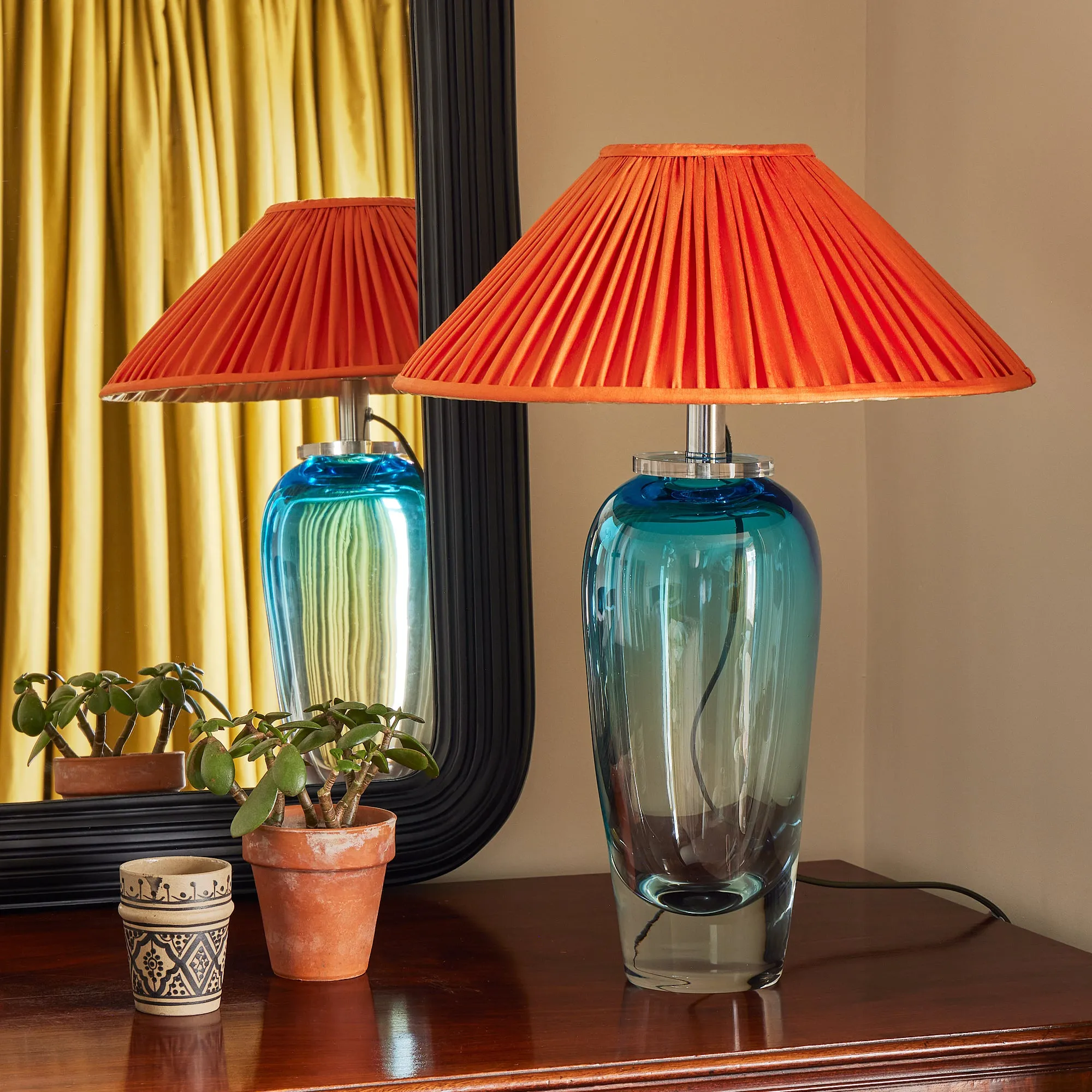 Horatio Table Lamp - Blue, Blown Glass product