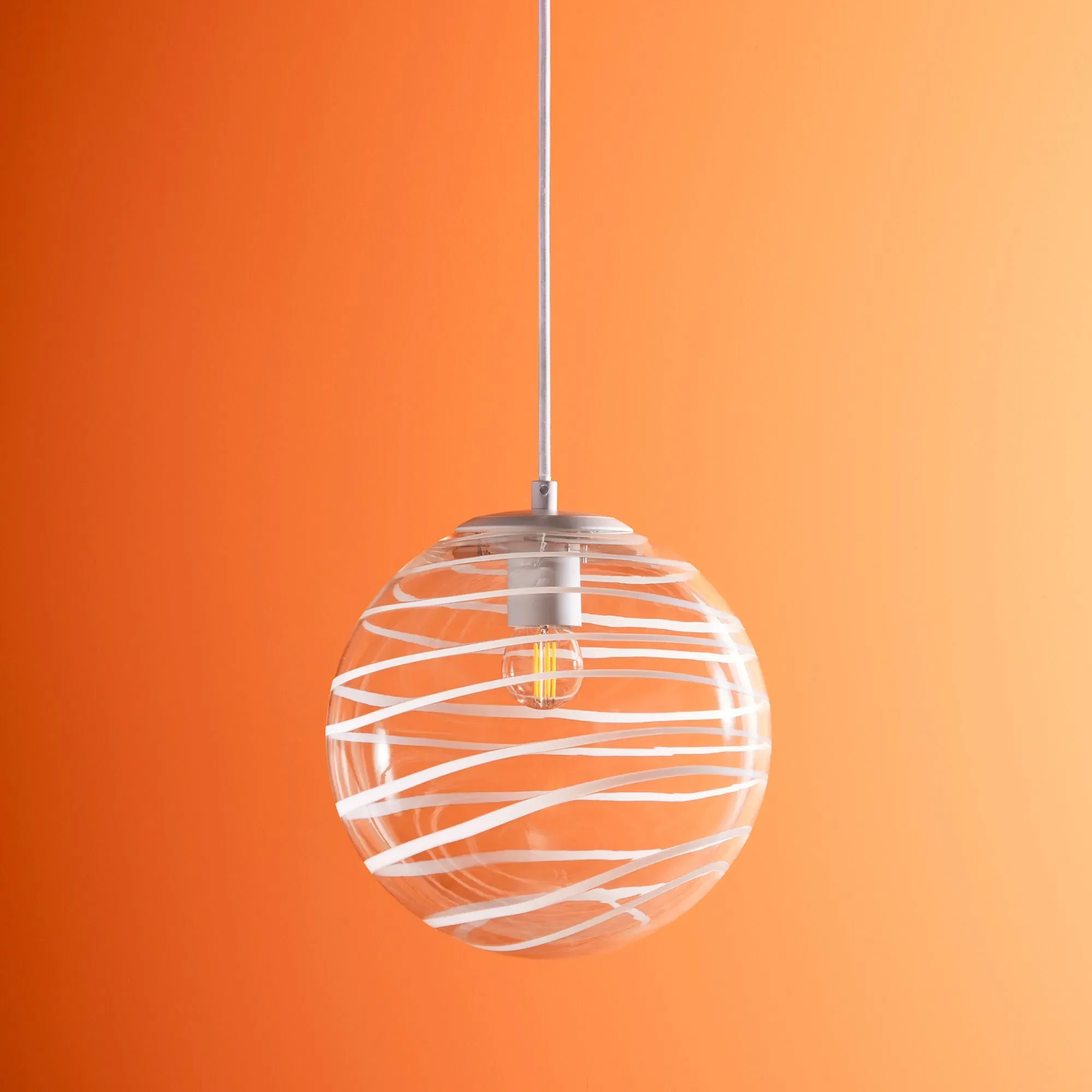 Humbug Pendant Light - Clear, White product