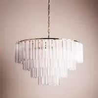 Huston Chandelier - Frosted Glass by Pooky, alternate view
