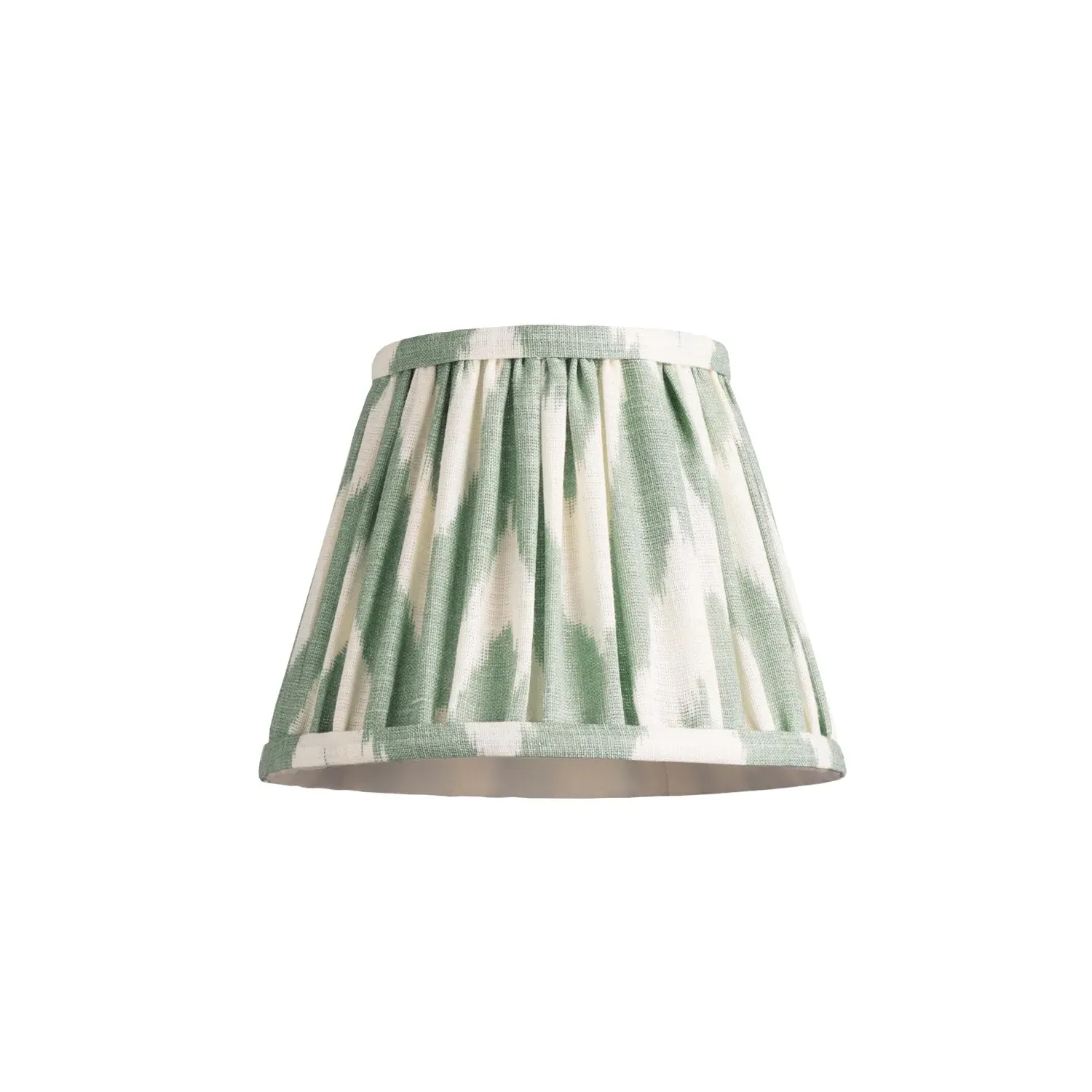 Ikat Zig Zag 18cm Empire Pendant Shade - Green, Linen product