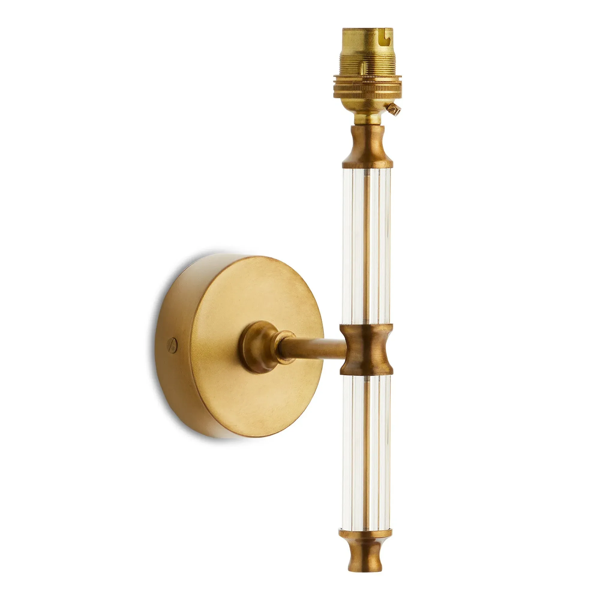 Keneggy Wall Light - Antique Brass, Clear Glass product