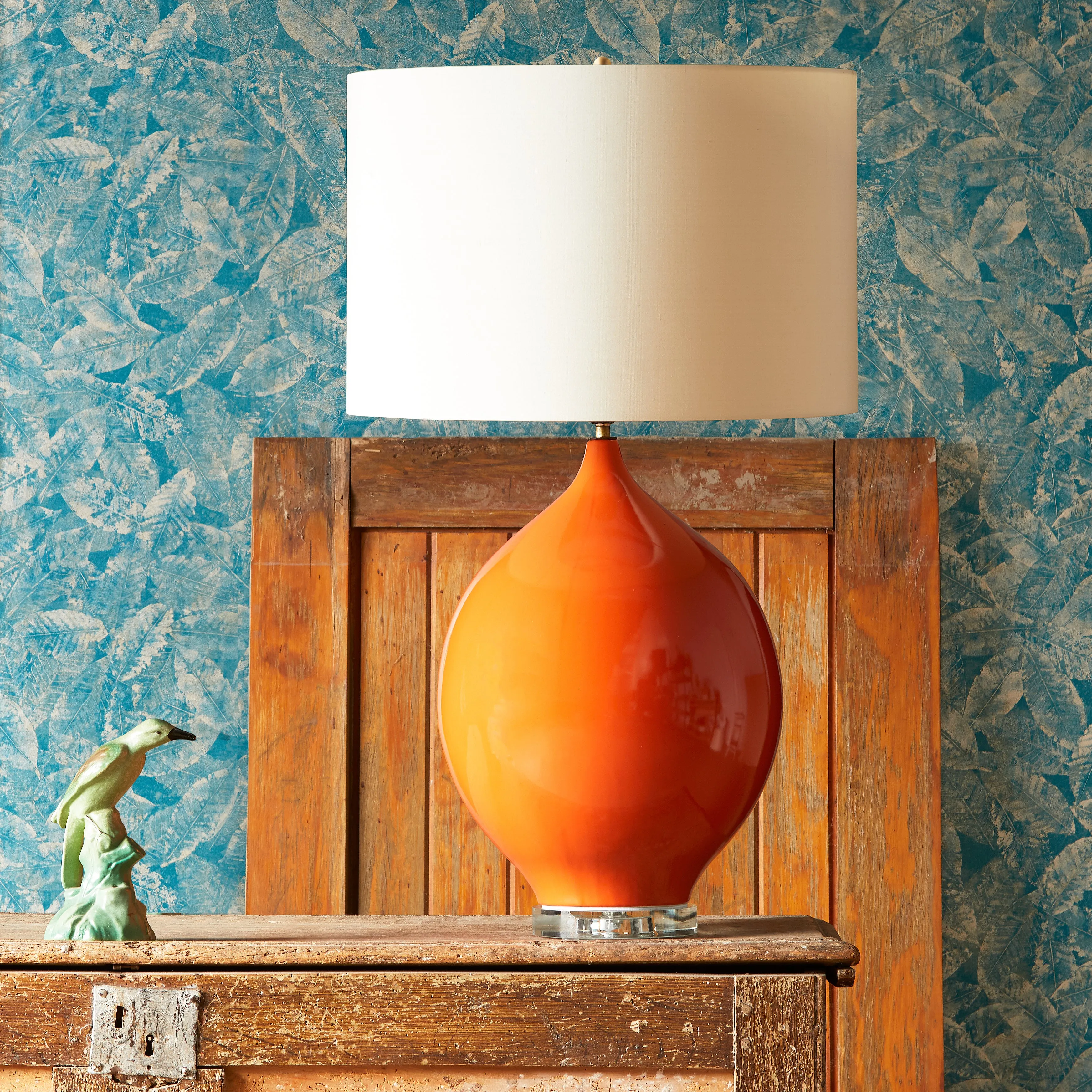 Kilda Table Lamp - Orange, Ceramic product