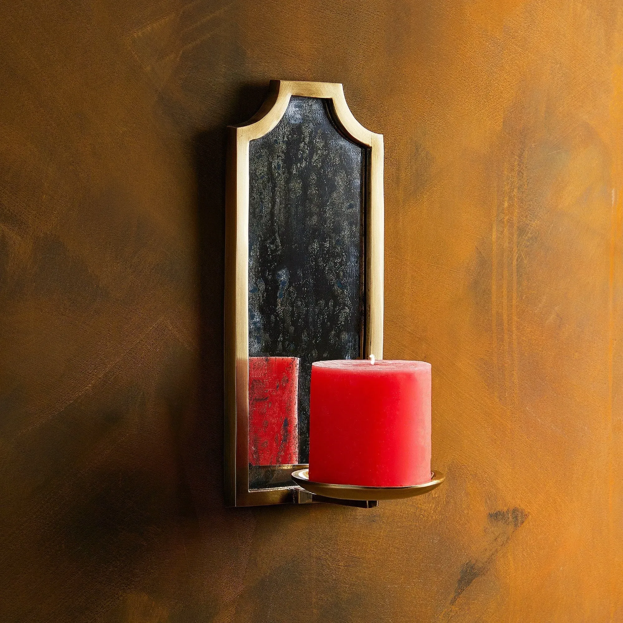 Kite Wall Mounted Candle Holder - Antique Brass product
