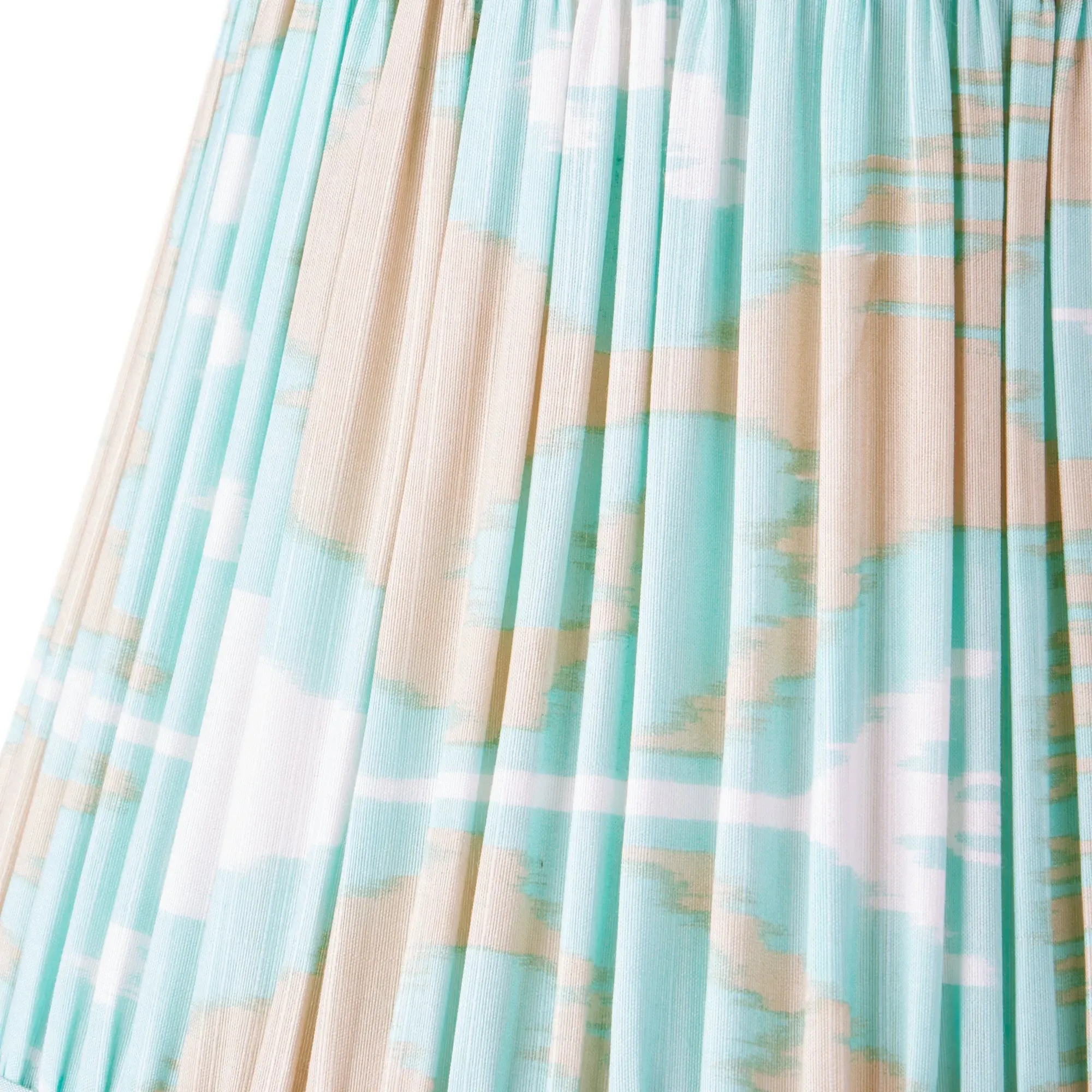 Koyari 35cm Straight Empire Lamp Shade - Turquoise, Silk Ikat product