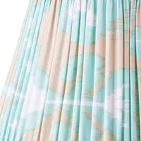 Koyari 6 Inch Empire Cordless Lamp Shade - Turquoise, Silk Ikat alternate view