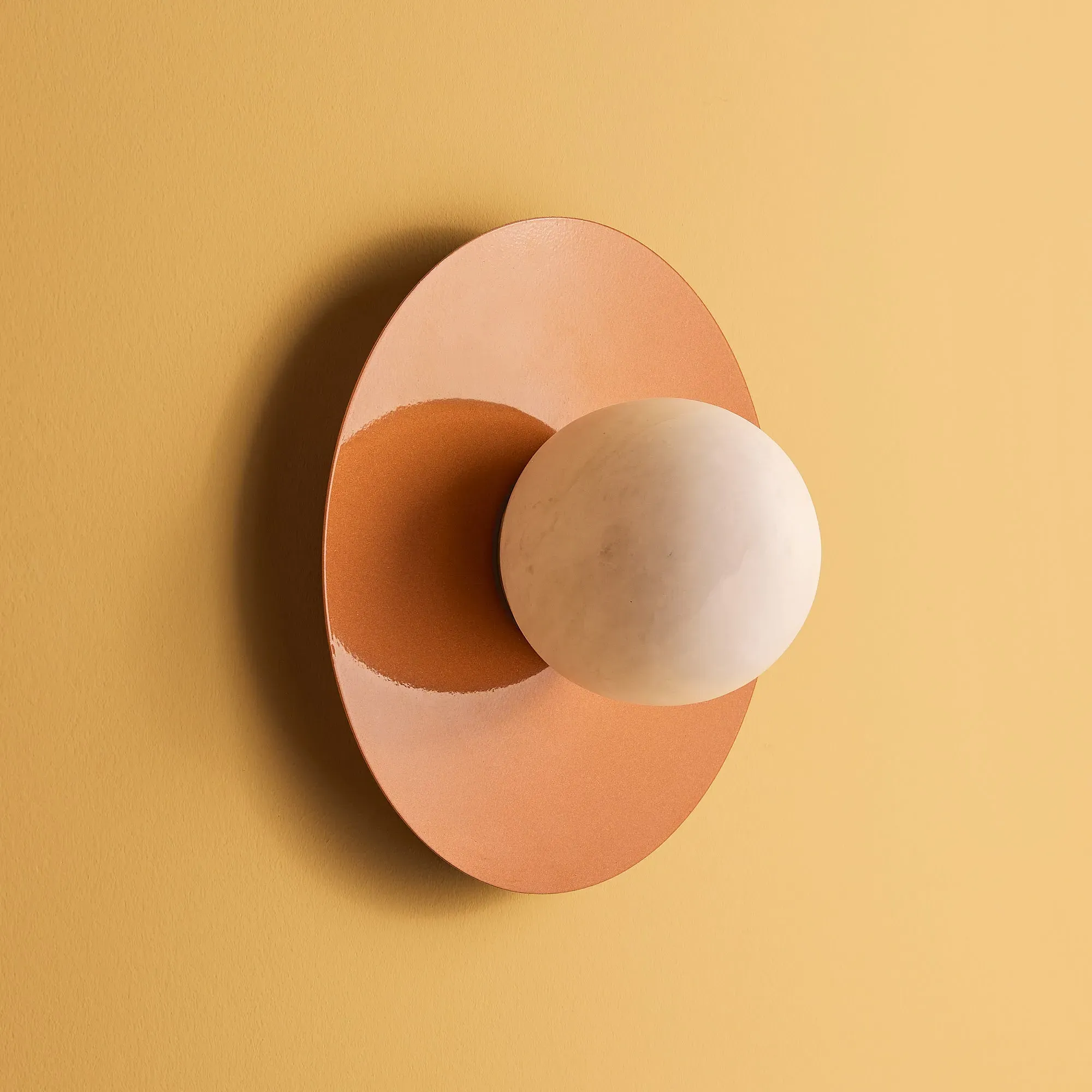 Leela Wall Light - Orange, Alabaster product