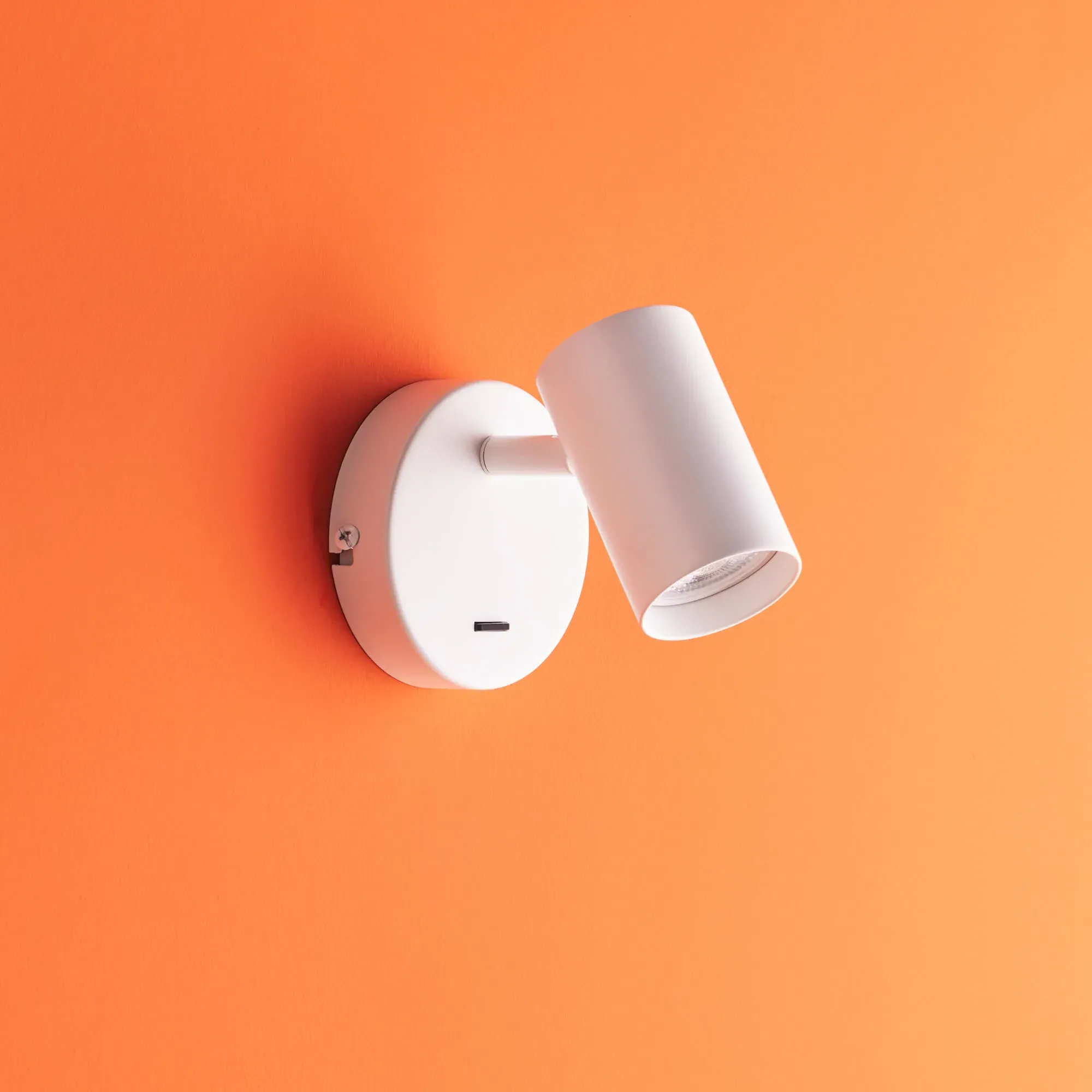 Lewis Single Wall Light with Switch - White product