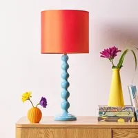 Lillee Table Lamp - Blue, Wood by Pooky, image 2