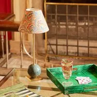 Lollie Cordless Table Lamp - Green, Marble alternate view