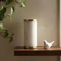 Luxe Rechargeable Table Lamp - White, Alabaster by Pooky, image 2