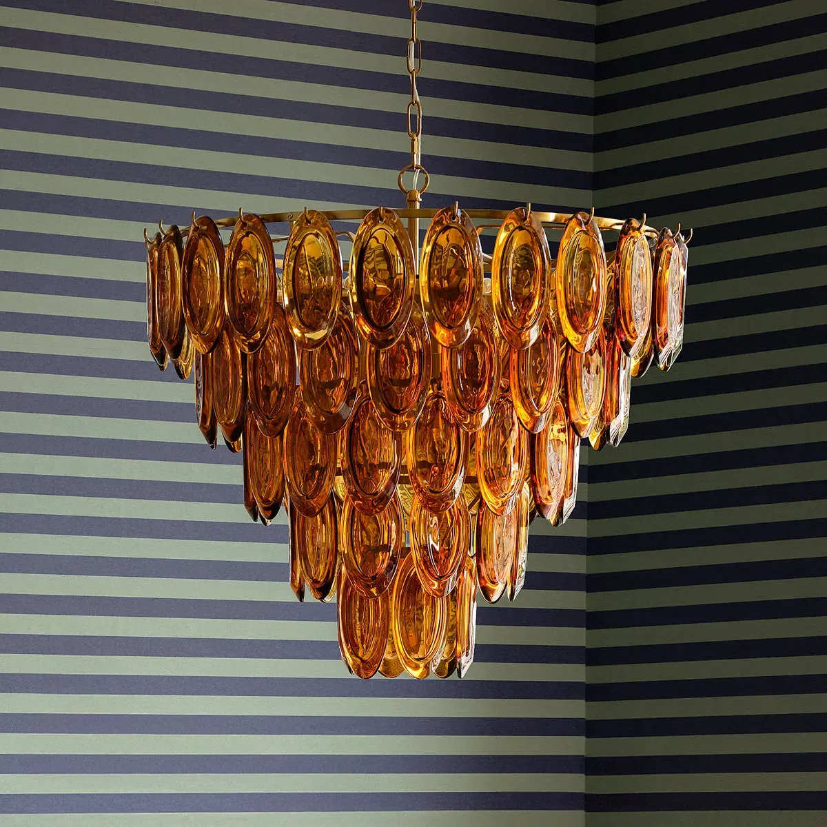 Lyle Chandelier - Amber, Glass product