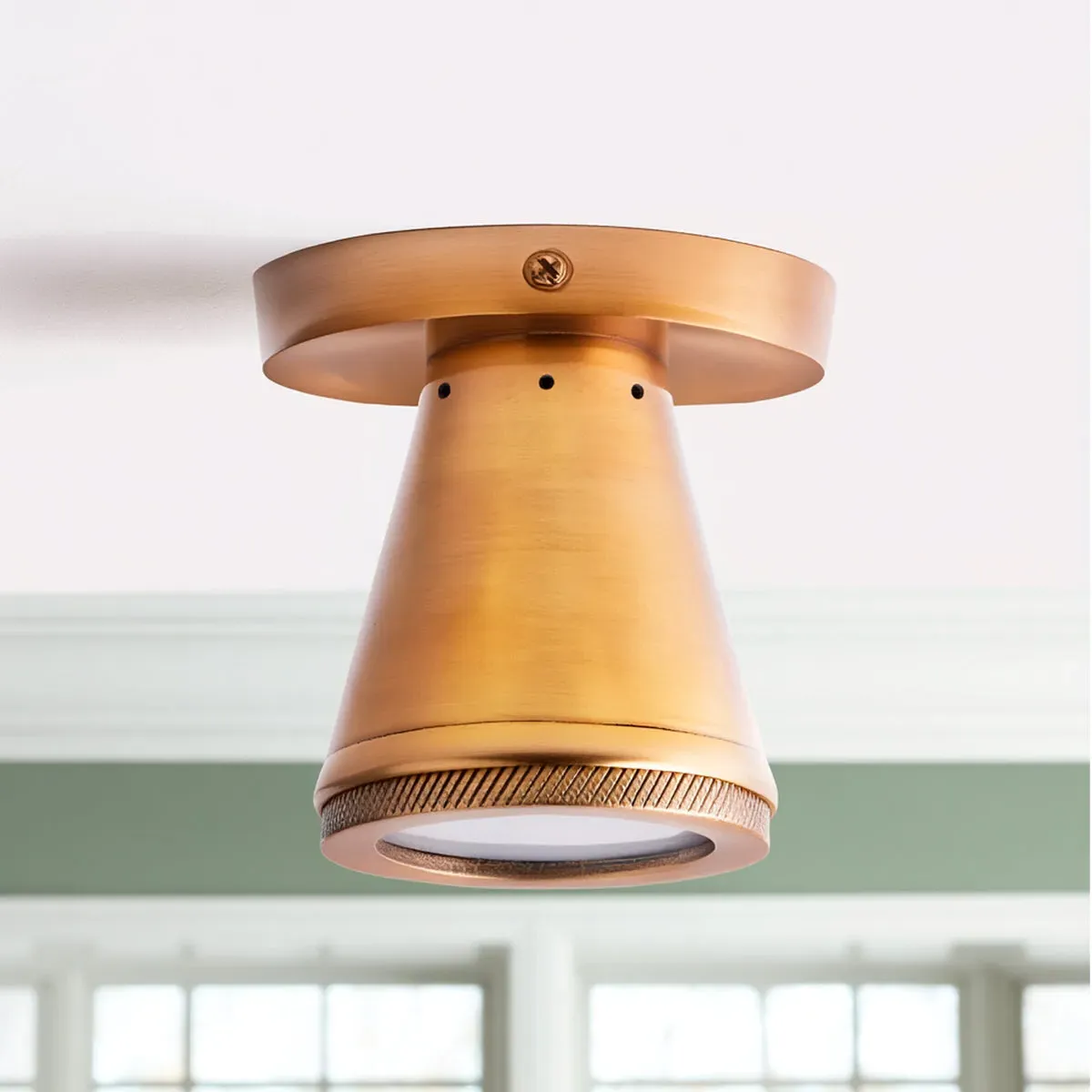 Malton Flush Mount Light - Antique Brass product