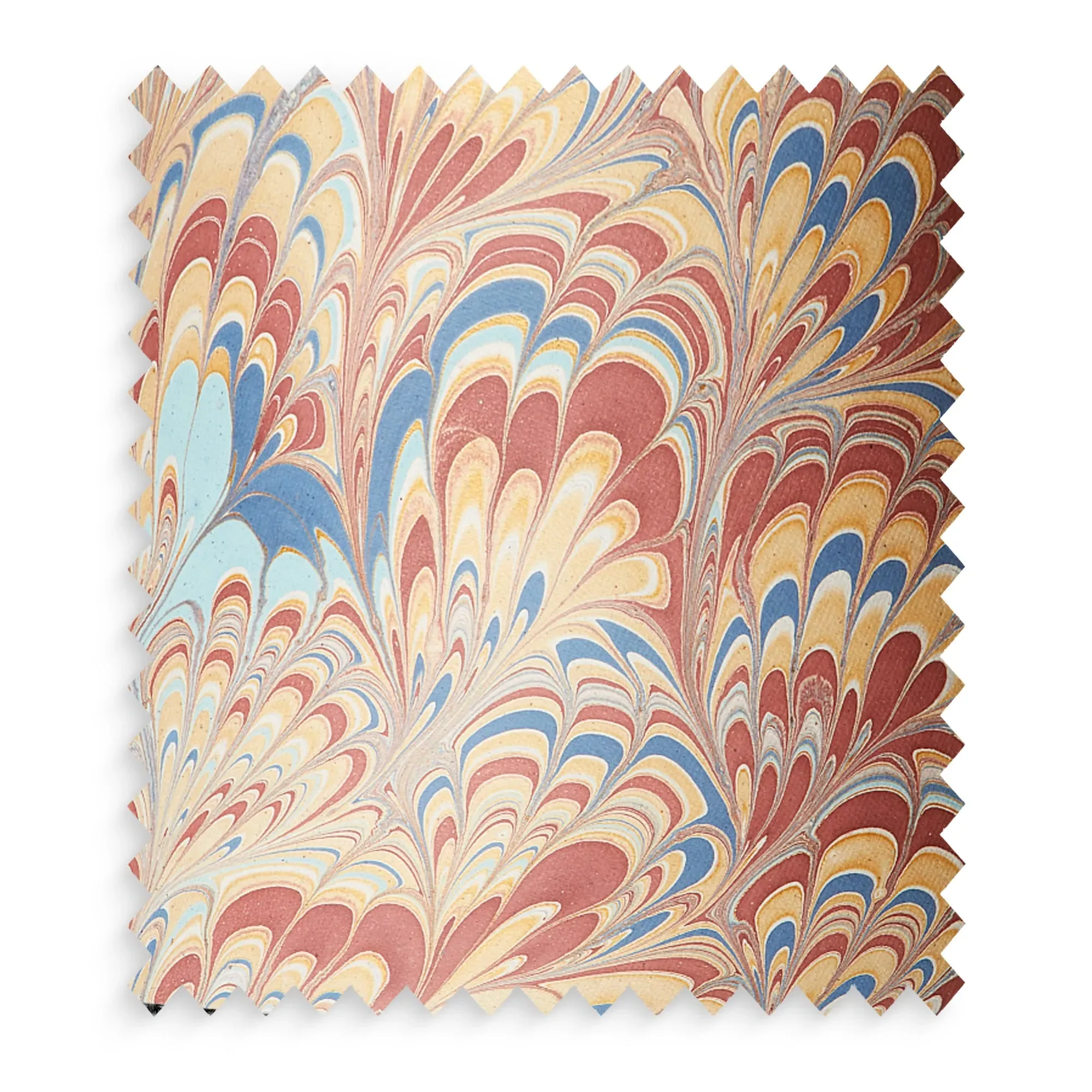 Marbled Paper Swatch - Golden Piave, Multi-Coloured by Pooky