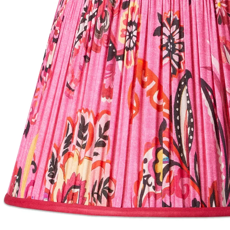 Matthew Williamson 5.5 Inch Tapered Clip-On Shade - Pink Paisley product