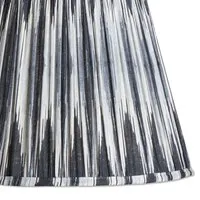 Matthew Williamson 5.5 Inch Tapered Shade for Cordless Lamps - Black & White Ikat alternate view