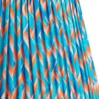 Matthew Williamson 5.5" Tapered Clip-On Shade - Blue, Herringbone alternate view